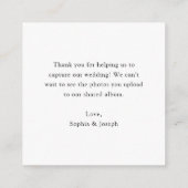 Minimalistisches Diskothek-Ball | QR-Code Freigabe Begleitkarte (Rückseite)