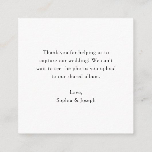 Minimalistisches Diskothek-Ball | QR-Code Freigabe Begleitkarte (Rückseite)