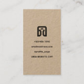 Minimalistisches DJ-Headphone-Logo Visitenkarte (Rückseite)