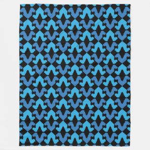 Minimalistisches Dogge-Muster Fleecedecke