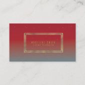 Minimalistisches doppeltes visitenkarte (Vorderseite)