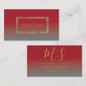 Minimalistisches doppeltes visitenkarte (Vorne/Hinten)