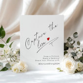 Minimalistisches Drehbuch Capture the Liebe Weddin Poster