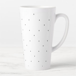 Minimalistisches Dreieck-Muster-Aktenordner-Set Milchtasse