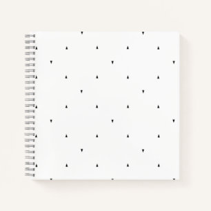 Minimalistisches Dreieck-Muster-Aktenordner-Set Notizblock