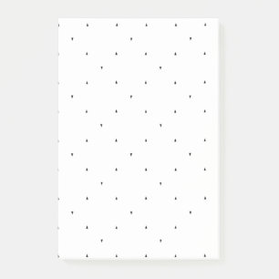 Minimalistisches Dreieck-Muster-Aktenordner-Set Post-it Klebezettel