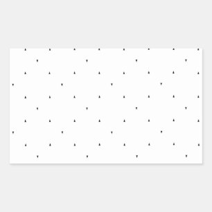 Minimalistisches Dreieck-Muster-Aktenordner-Set Rechteckiger Aufkleber