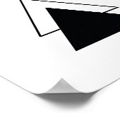 Minimalistisches Dreieck Poster (Ecke)