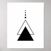 Minimalistisches Dreieck Poster (Vorne)