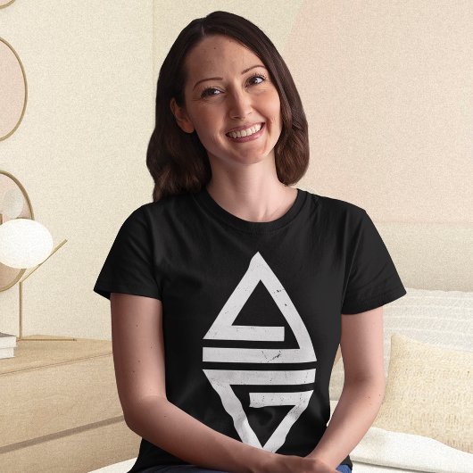 Minimalistisches Dreieck T-Shirt