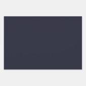 Minimalistisches dunkelblaues Elderberry-schlichte Geschenkpapier Set (Vorderseite 3)