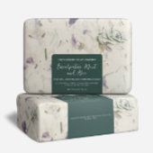 Minimalistisches dunkelgrünes Seifenverpackungslab