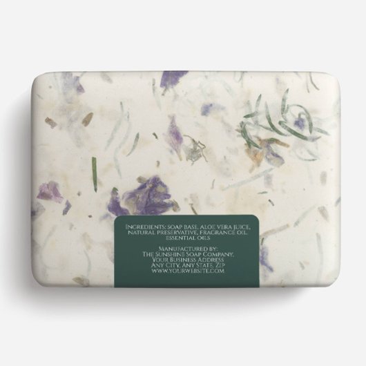 Minimalistisches dunkelgrünes Seifenverpackungslab