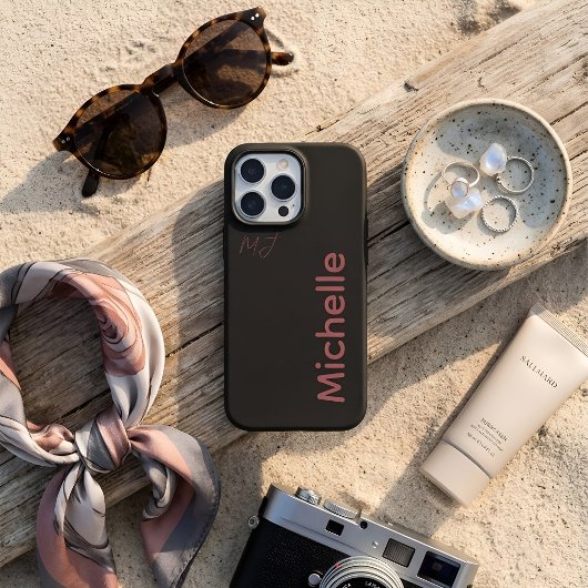 Minimalistisches dunkles Ästhetik-Rosa benutzerdef Case-Mate iPhone Hülle