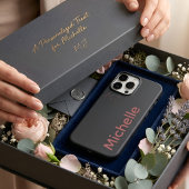 Minimalistisches dunkles Ästhetik-Rosa benutzerdef Case-Mate iPhone Hülle