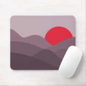 Minimalistisches dunkles Thema von Sun Mousepad (Mit Mouse)