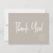 Minimalistisches Earth-Ton-Editierbares Firmenlogo Einladung (Vorderseite)