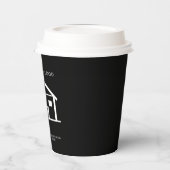 Minimalistisches Echtes Anwesen-Dokument für Ihr F Pappbecher (Links)