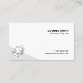 Minimalistisches Echtes Anwesen, Zuhause-Dienstanb Visitenkarte (Vorderseite)