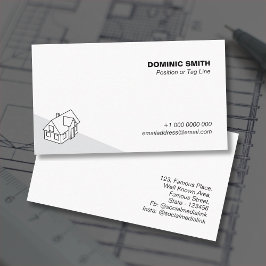 Minimalistisches Echtes Anwesen, Zuhause-Dienstanb Visitenkarte