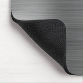 Minimalistisches Edelmetallplattiertes, silbergrau Mousepad (Ecke)