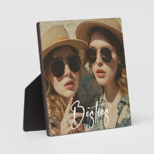 Minimalistisches Ein Foto Besties Freundschaft Fotoplatte