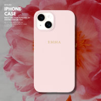 Minimalistisches Einfach-Chic-Rosa-Monogramm