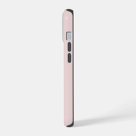Minimalistisches Einfach-Chic-Rosa-Monogramm iPhone 15 Hülle (Linke Seite)