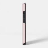 Minimalistisches Einfach-Chic-Rosa-Monogramm iPhone Hülle (Linke Seite)