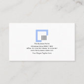 Minimalistisches Einfach-Double Line-Engineering Visitenkarte (Rückseite)