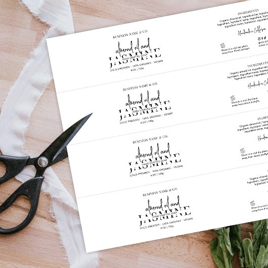 Minimalistisches Einfach-Seife-Bar-Bellyband-Wrap-