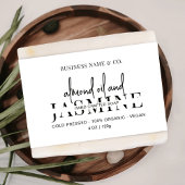 Minimalistisches Einfach-Seife-Bar-Bellyband-Wrap-