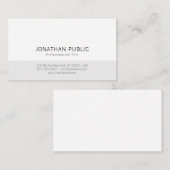 Minimalistisches, einfaches Design Beruflich Visitenkarte (Vorne/Hinten)