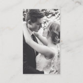 Minimalistisches Einfaches Foto Fotograf Visitenkarte (Rückseite)