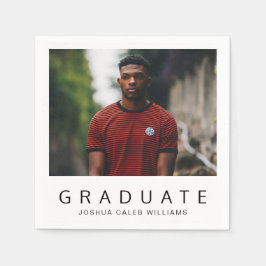 Minimalistisches einfaches Foto Moderner Abschluss Serviette