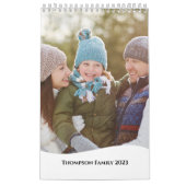 Minimalistisches einfaches Foto Monate Coole Typog Kalender (Titelbild)