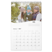 Minimalistisches einfaches Foto Monate Coole Typog Kalender (Jan 2027)