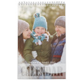 Minimalistisches einfaches Foto Monate Coole Typog Kalender (Titelbild)