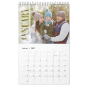 Minimalistisches einfaches Foto Monate Coole Typog Kalender (Jan 2027)