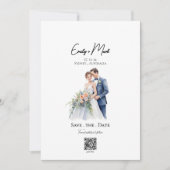 Minimalistisches einfaches Foto Save the Date Einladung (Vorderseite)