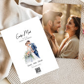 Minimalistisches einfaches Foto Save the Date Einladung