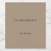 Minimalistisches einfaches Geschäft Weinetikett (Einzelnes Label)