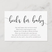 Minimalistisches einfaches Gold Schwarz-weiße Baby Begleitkarte (Vorderseite)