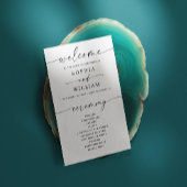 Minimalistisches einfaches Hochzeitsprogramm | Mod