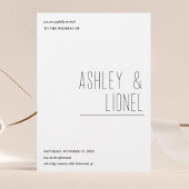 Minimalistisches Einfaches Layout Moderne Typograf Einladung