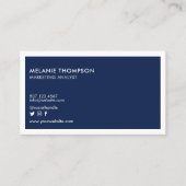 Minimalistisches, einfaches Logo für Ihr Unternehm Visitenkarte (Vorderseite)