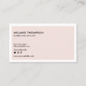 Minimalistisches, einfaches Logo für Ihr Unternehm Visitenkarte (Vorderseite)