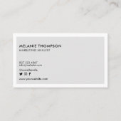 Minimalistisches, einfaches Logo für Ihr Unternehm Visitenkarte (Vorderseite)