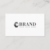 Minimalistisches, einfaches Logo für Ihr Unternehm Visitenkarte (Rückseite)