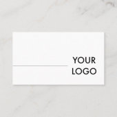 Minimalistisches einfaches Logo-Pastelllila Visitenkarte (Rückseite)